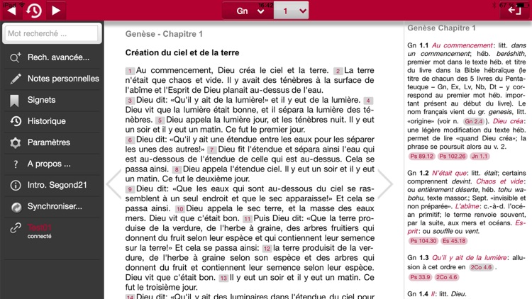Bible d’étude Segond 21 screenshot-0