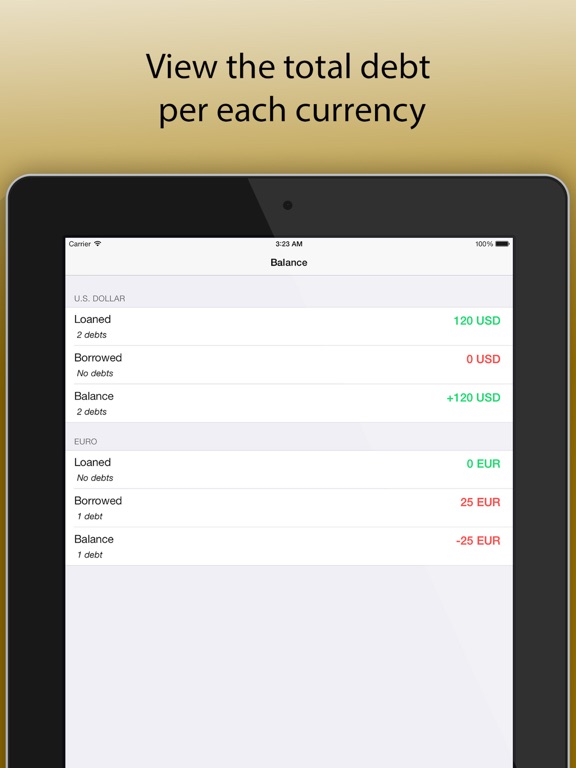 Screenshot #6 pour Debts - your loans and borrow