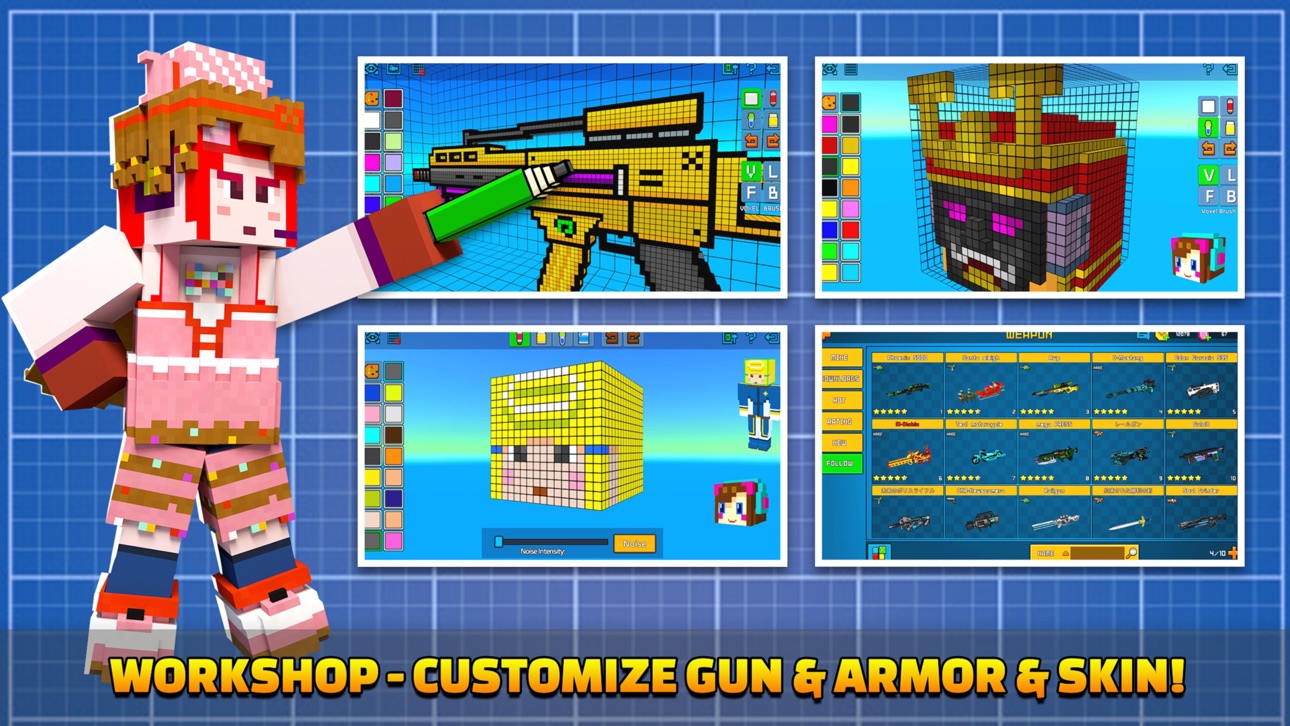 Cops N Robbers:Pixel Craft Gun Hack screenshot 7 - iOS game interface