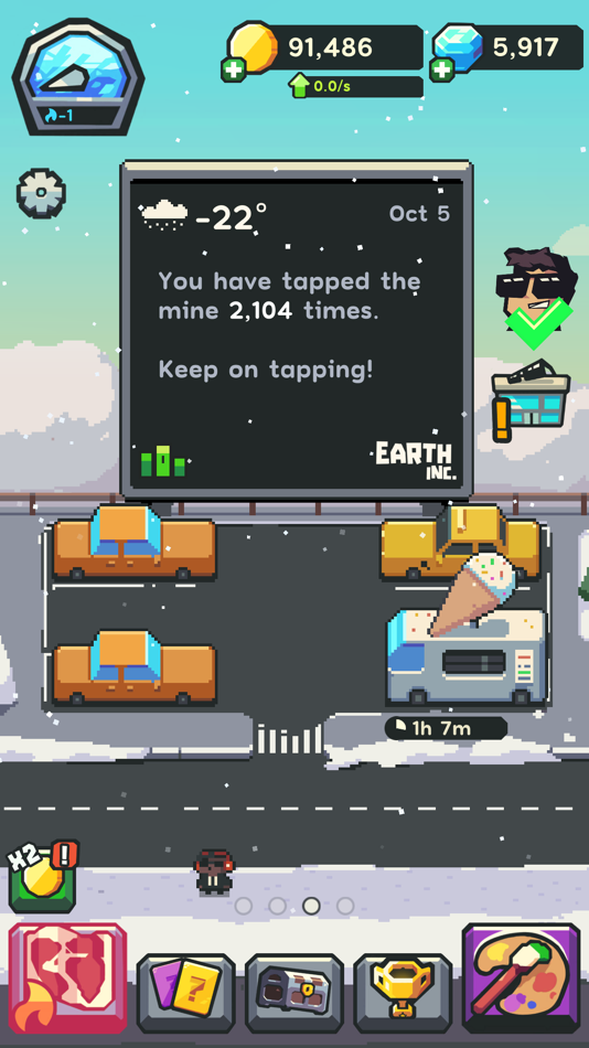 #8. Earth Inc. Tycoon Idle Miner (iOS) Bởi: Treetop Crew Oy