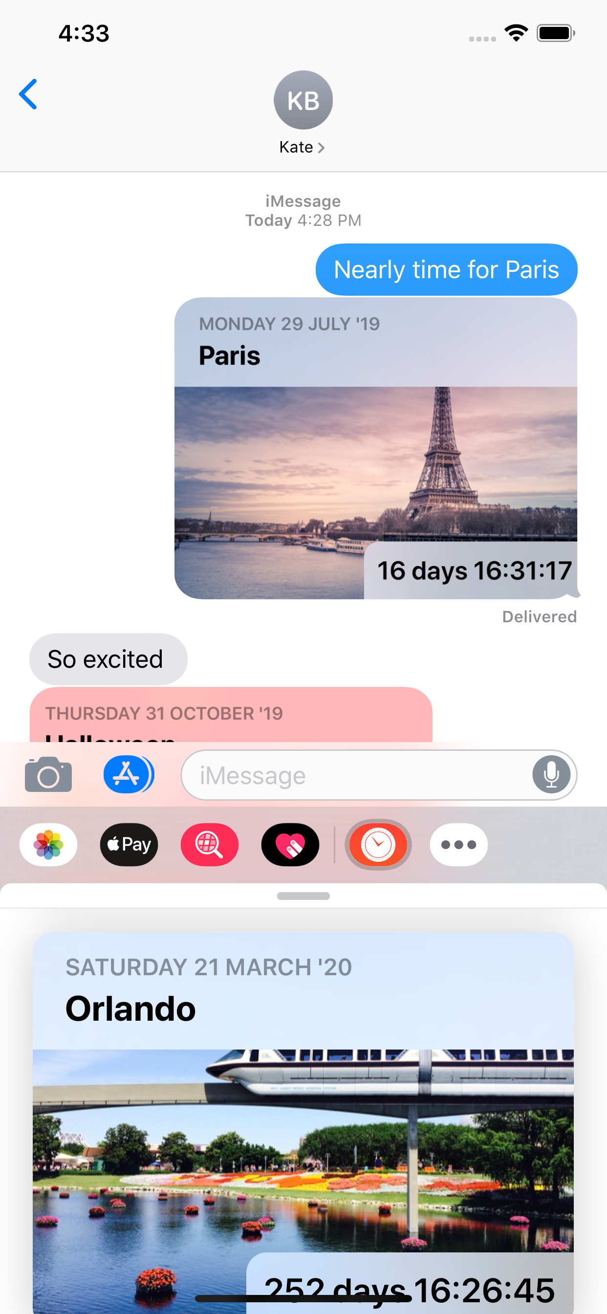 Countdown - Upcoming Events