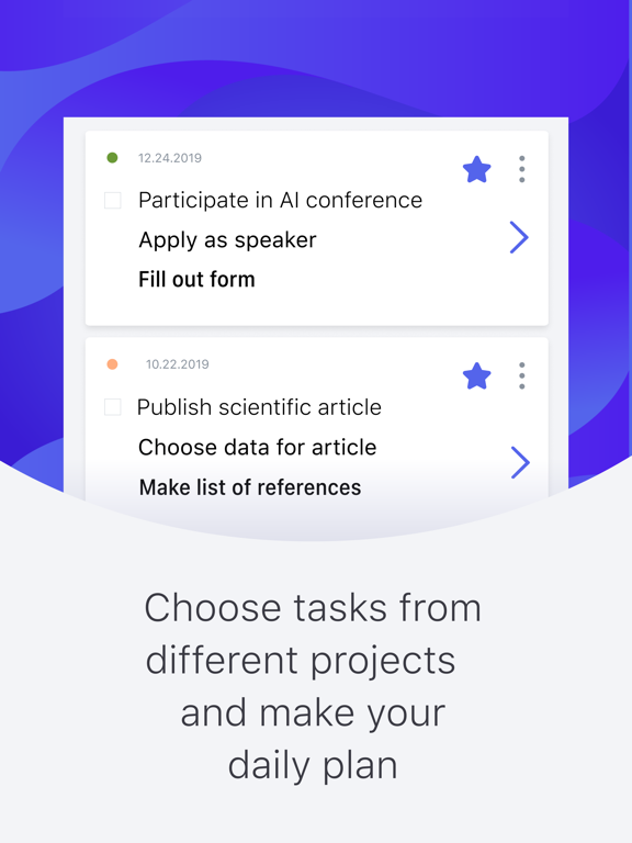 WinGo Plan: projects & goals iPad screenshot 5 - Productivity app