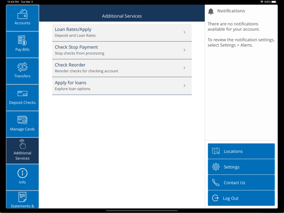 Connection CU Mobile iPad screenshot 5 - Finance app