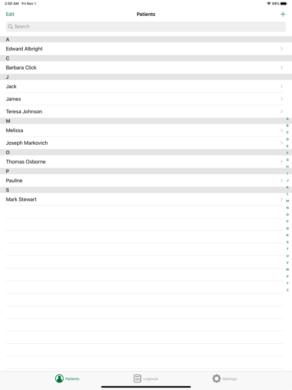 Screenshot #4 pour bitacora: patients logbook