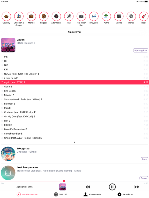 Screenshot #4 pour Musicasm Meilleurs albums 2025