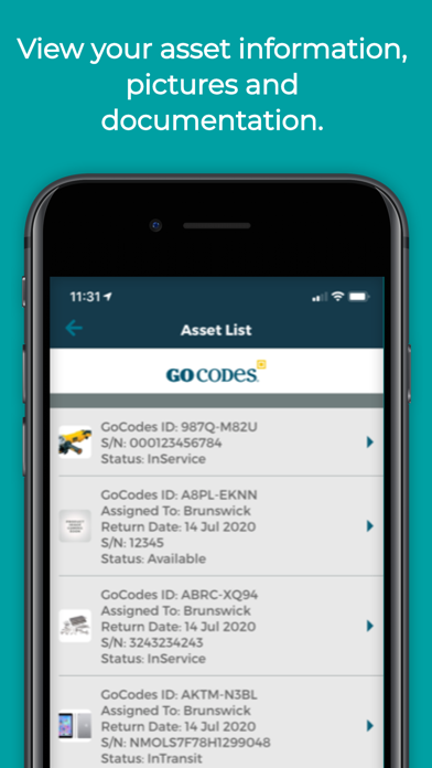 Screenshot #3 pour GoCodes Asset Tracking