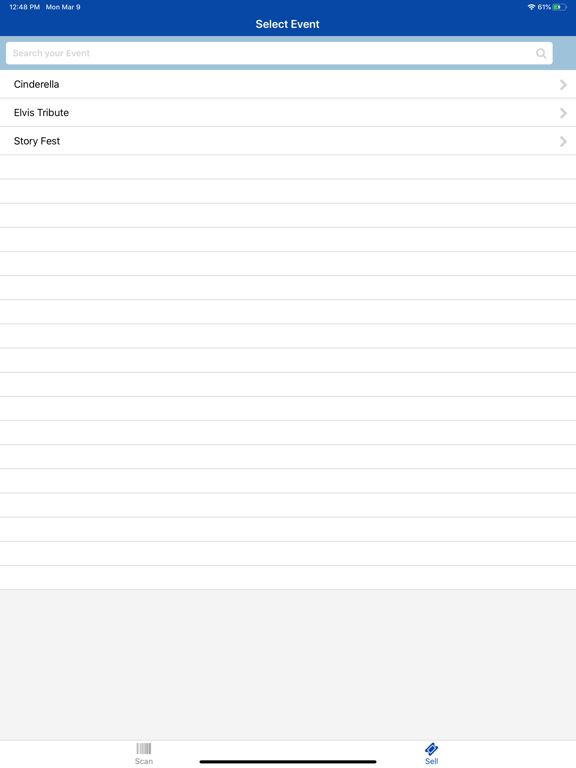 ThunderTix iPad screenshot 4 - Utilities app