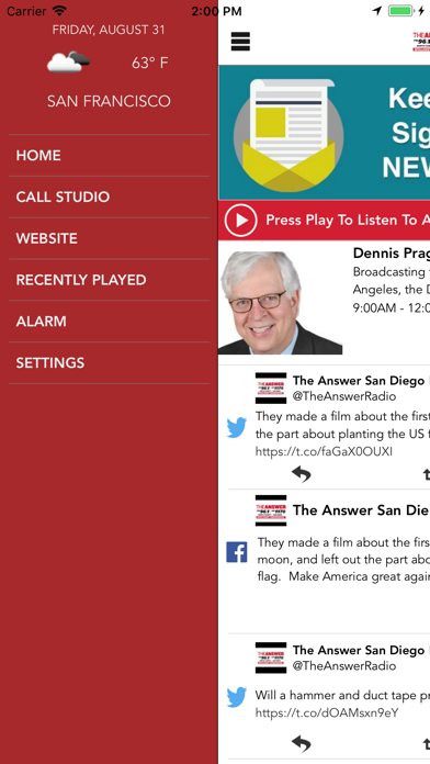 The Answer San Diego screenshot