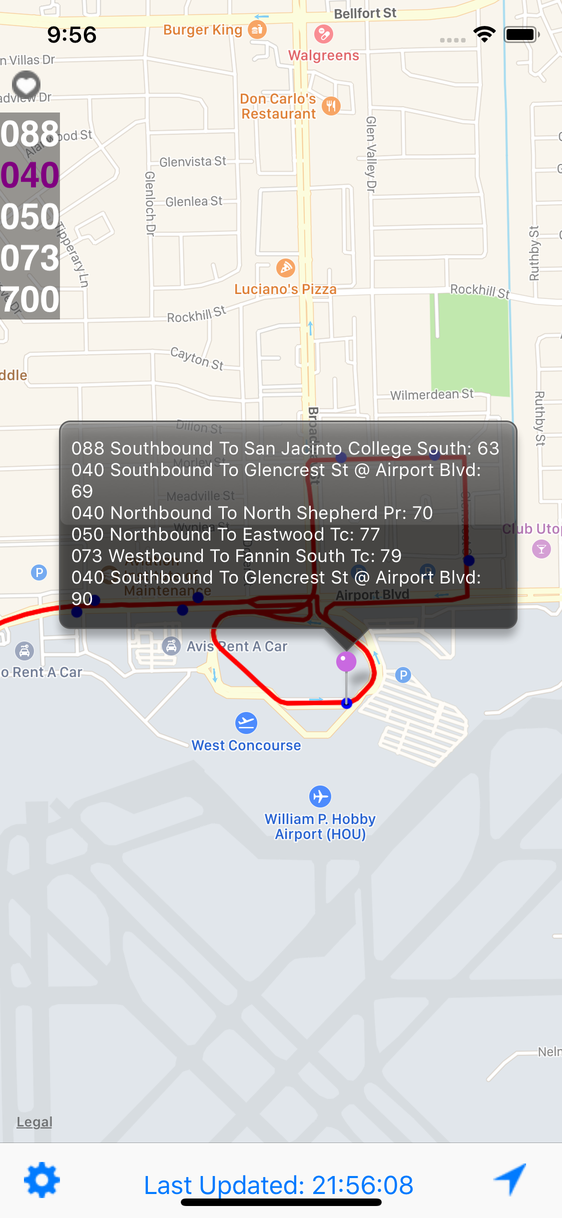 HOU Next Bus screenshot 3