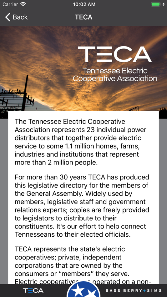#5. TN General Assembly (iOS) 게시자: Tennessee Electric Cooperative Association
