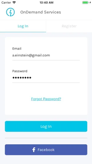 OnDemand Services App screenshot 1