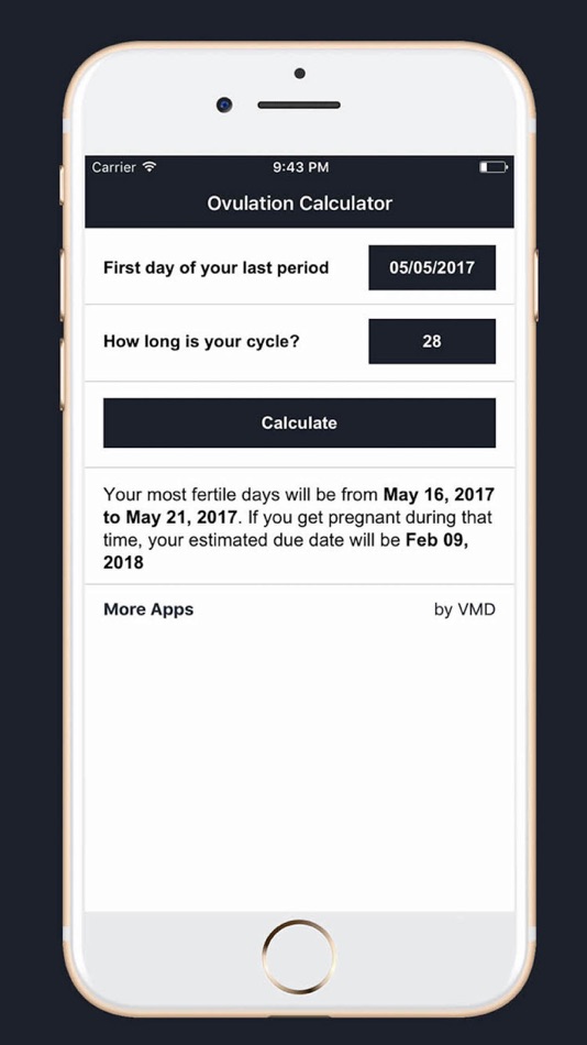 Ovulation Calculator App (iOS) 由: ViralMD Ovulation Calculator App (iOS) 由: ViralMD