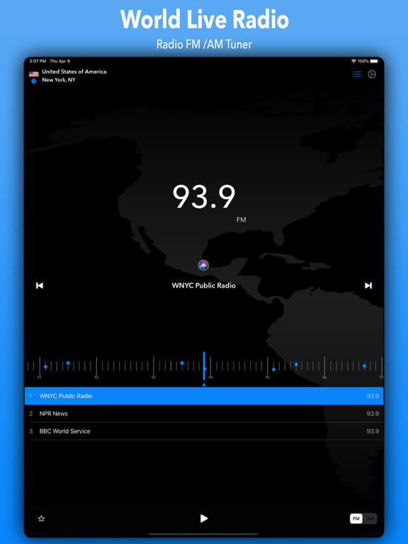Screenshot #4 pour Radio App - Simple Radio Tuner
