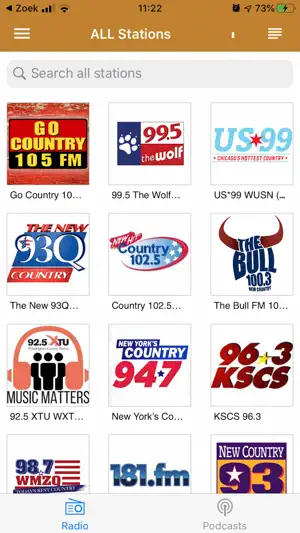 Country Music RADIO screenshot 1