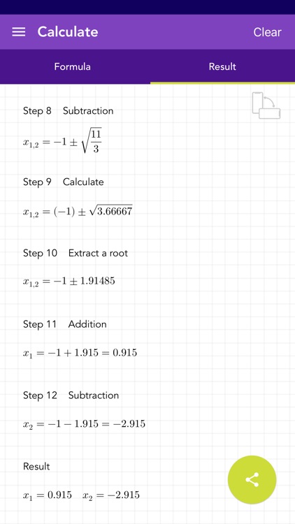 Quadratic Formula PQ PRO