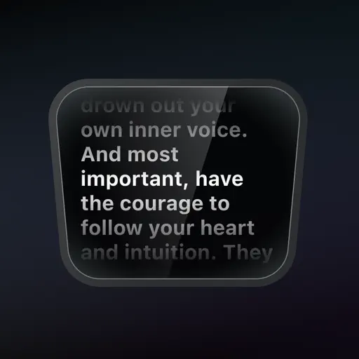 Spatial Teleprompter