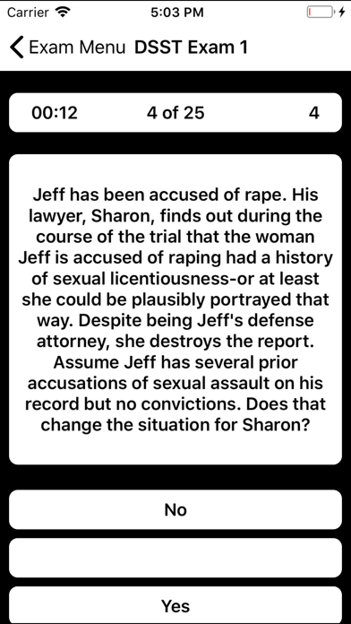 Screenshot 2 of DSST Ethics America Prep App