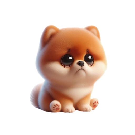Sad Pomeranian Stickers