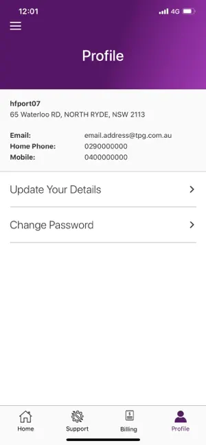 My TPG iPhone screenshot 5