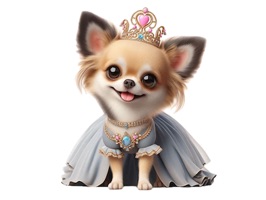 Princess Chihuahua Stickers