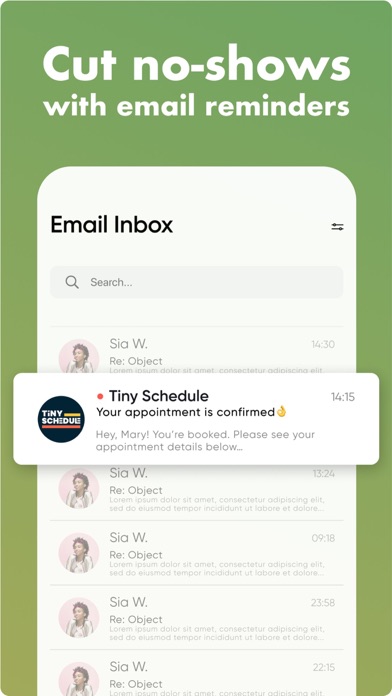 Tiny Schedule: Scheduling App Screenshot