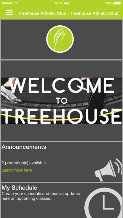 Screenshot 1 of Treehouse Athletic Club App