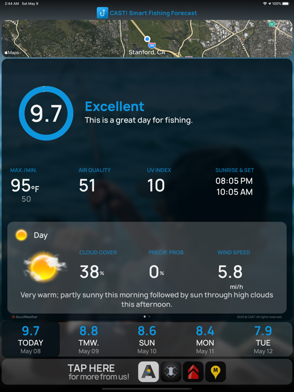 Screenshot #4 pour CAST! Smart Fishing Forecast