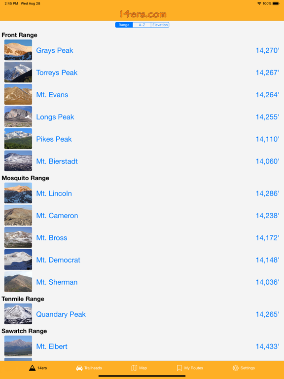 Screenshot #4 pour 14ers.com