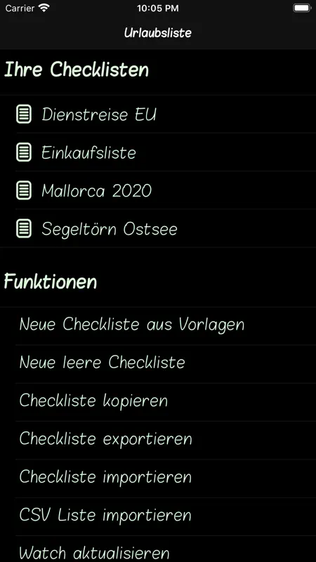 Urlaubsliste screenshot 1 of 10