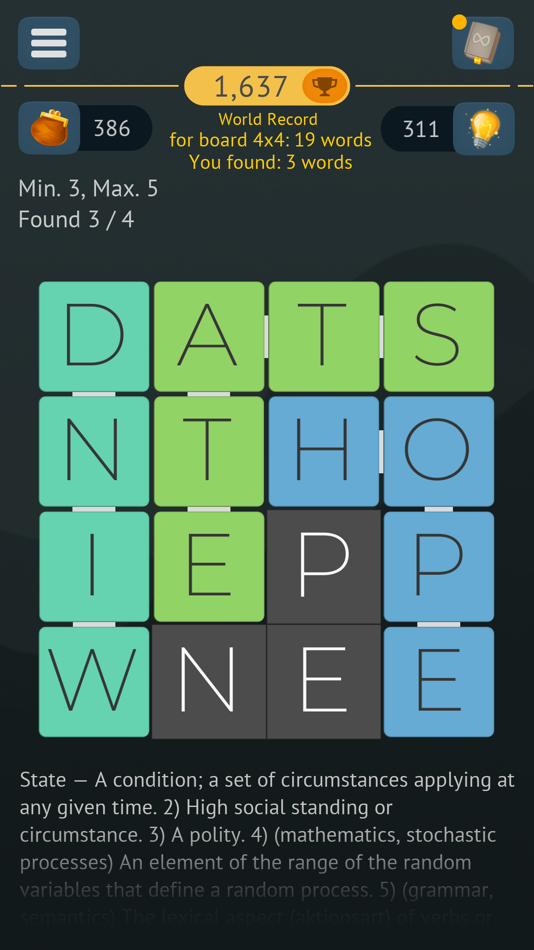 #1. Word Search Infinite Puzzles (iOS) By: Dmitriy Rytikov