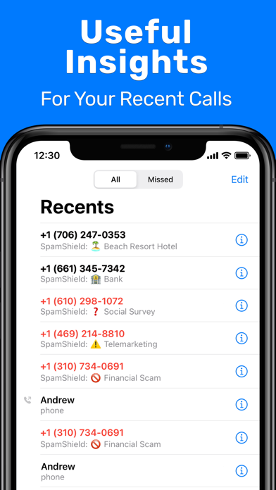 Spam Shield: Scam Call Blocker Screenshot
