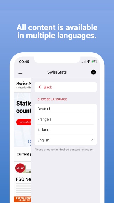 Screenshot 4 of SwissStats App