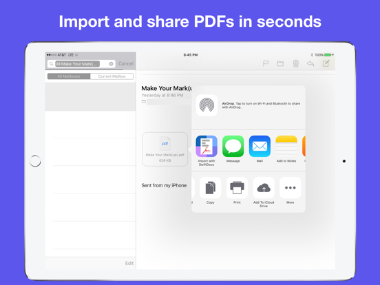 SwiftDocs: PDF Document Maker iPad screenshot 6 - Business app