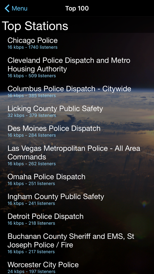 #1. Police Scanner + (iOS) Podle: Rego Apps