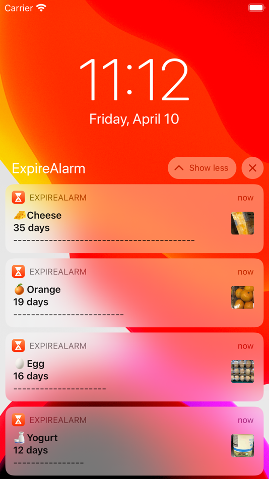 #3. Expire Alarm (iOS) 由: Seung-Un Ham