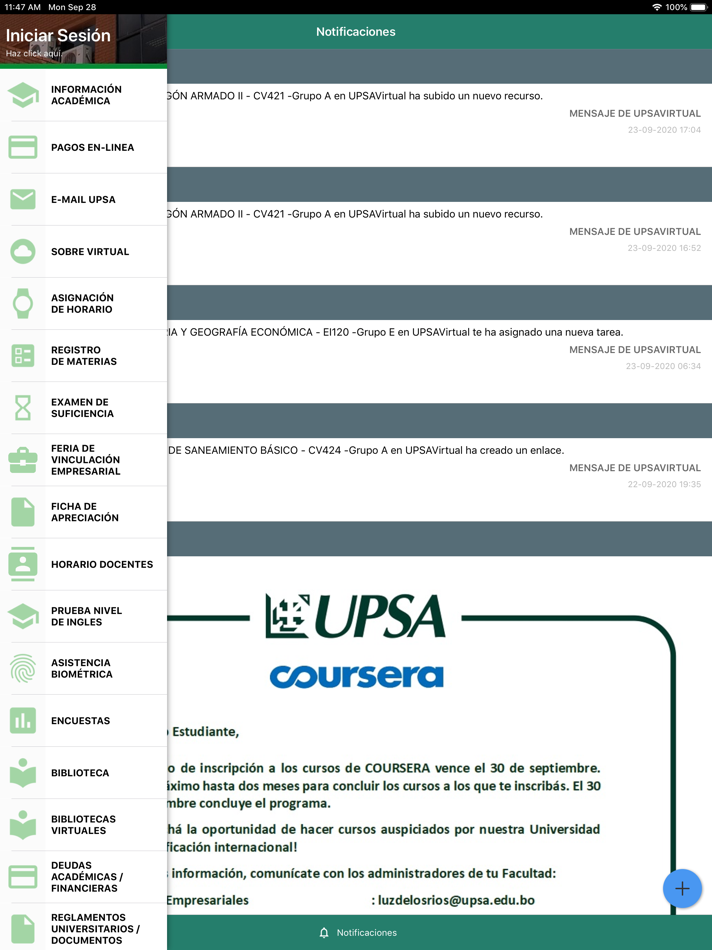 #2. UPSAnet (iOS) By: FUNDACION UPSA