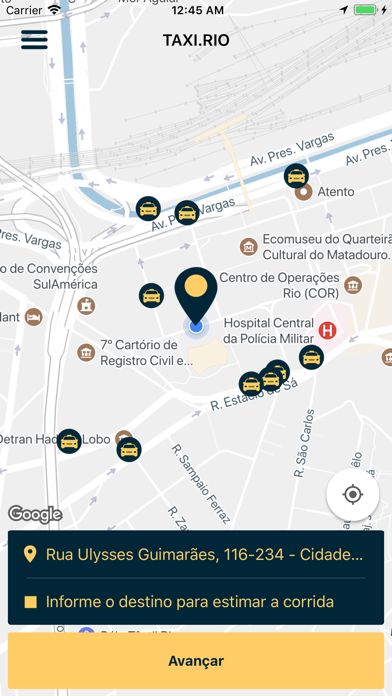 Taxi.Rio - Passageiro Screenshot 3 - AppWisp.com Taxi.Rio - Passageiro Screenshot 3 - AppWisp.com