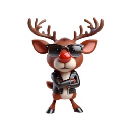 Cool Rudolph Stickers