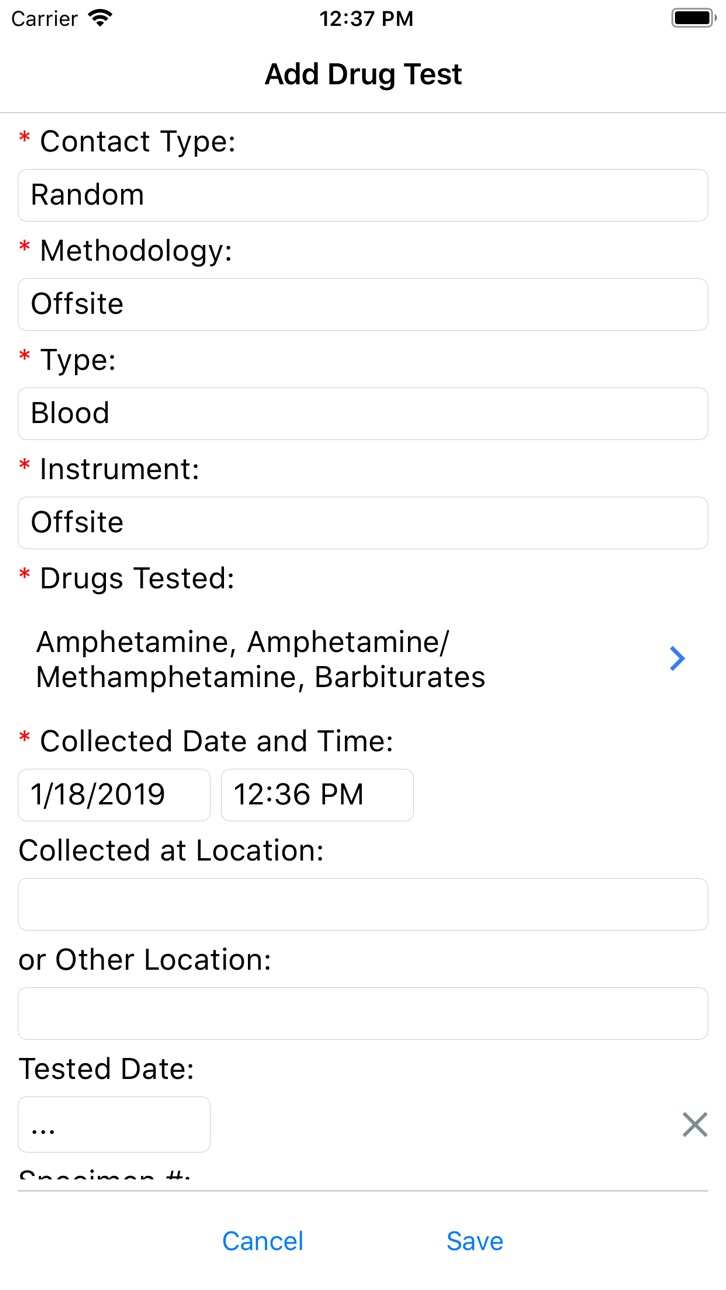 iPhone screenshot