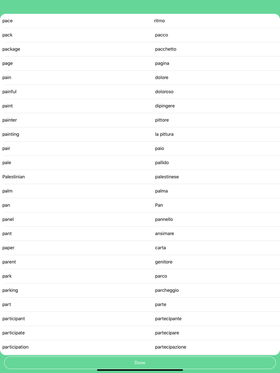 English - Italian 3000 iPad screenshot