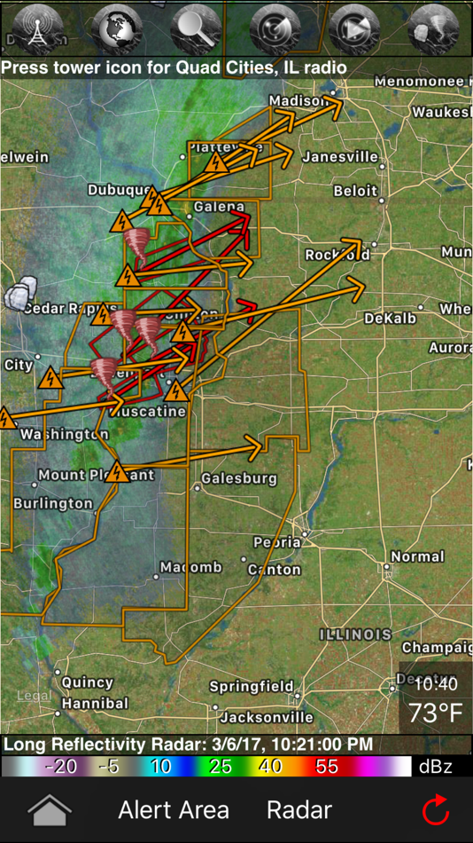 #1. TornadoSpy (iOS) By: Justin Time