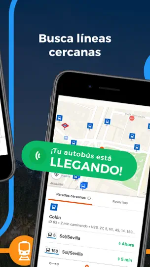 Captura de pantalla de Moovit: Transporte Público en iPhone 4