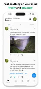 AI Journal & Diary - Reflectr screenshot #1 for iPhone