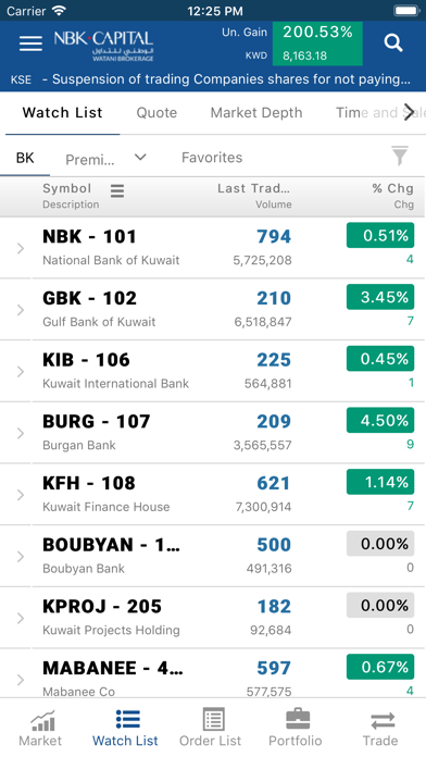 NBK Brokerage - Regional Screenshot