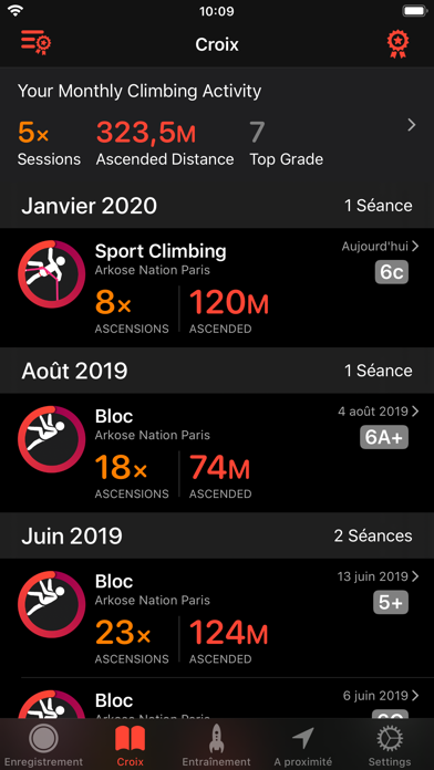 Screenshot #1 pour Redpoint: Bloc et escalade