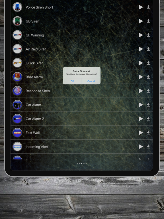 Siren Ringtones iPad screenshot 4 - Entertainment app