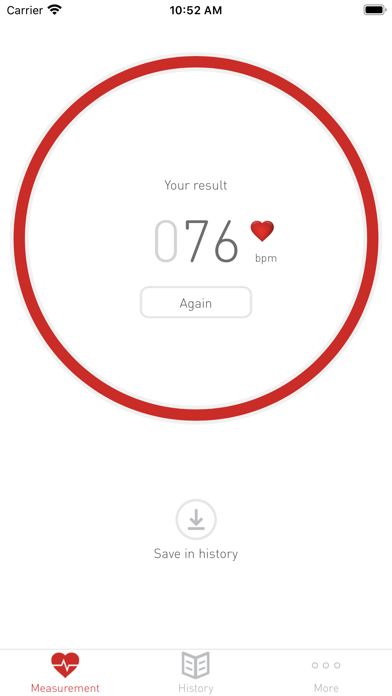 Cardiograph Heart Rate Monitor Screenshot