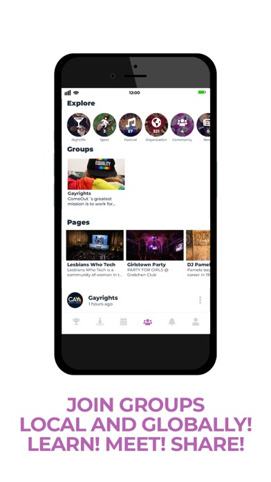 LesBeSocial - LGBTQ friends Screenshot