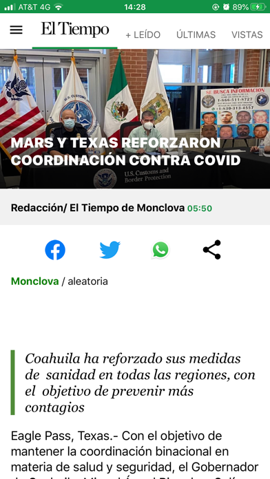 Screenshot 4 of El Tiempo Monclova App