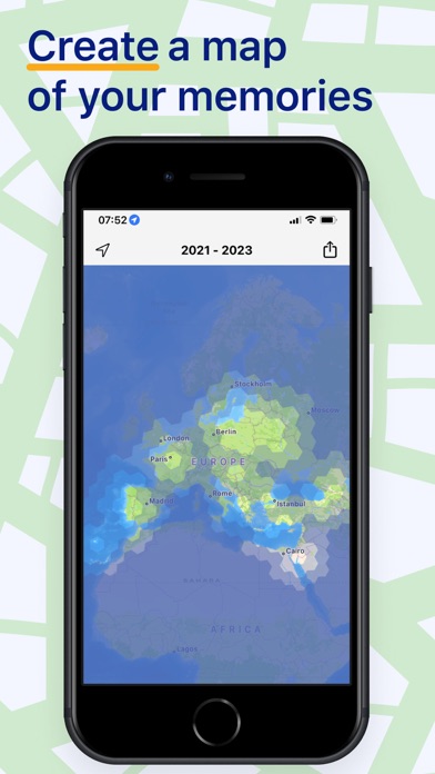 Been & Done Travel Journal Map Screenshot